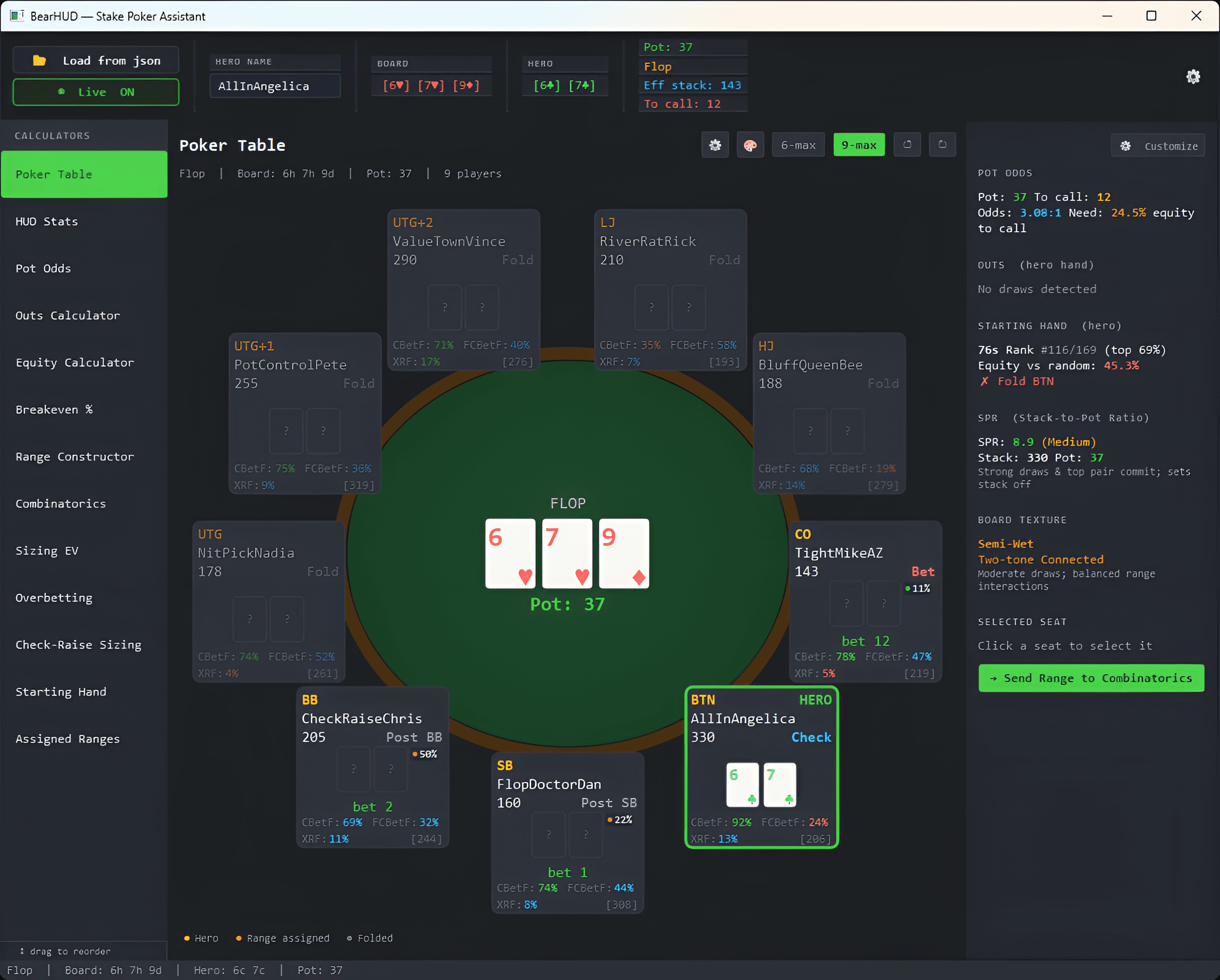 BearHUD app screenshot